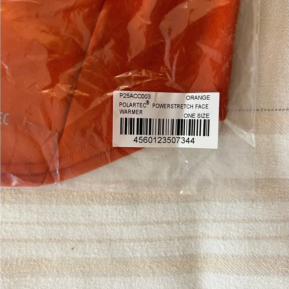 POLARTEC POWERSTRETCH FACE WARMER ORANGE Reflective, Palace Logo One Size